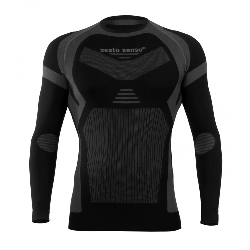 Camiseta térmica de manga larga Sesto Senso Thermo Active CL16 Gris-negro