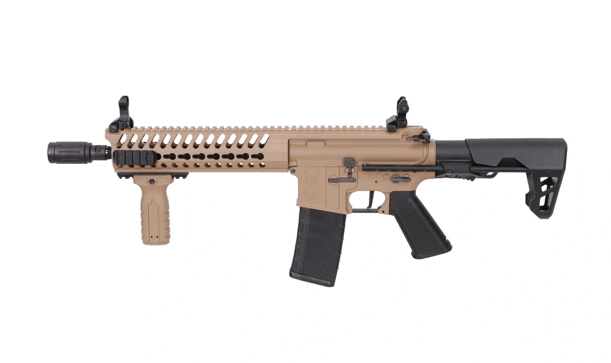 Carabina King Arms M4 Striker Keymod CQB Ultra Grade II Flat Dark Earth airsoft