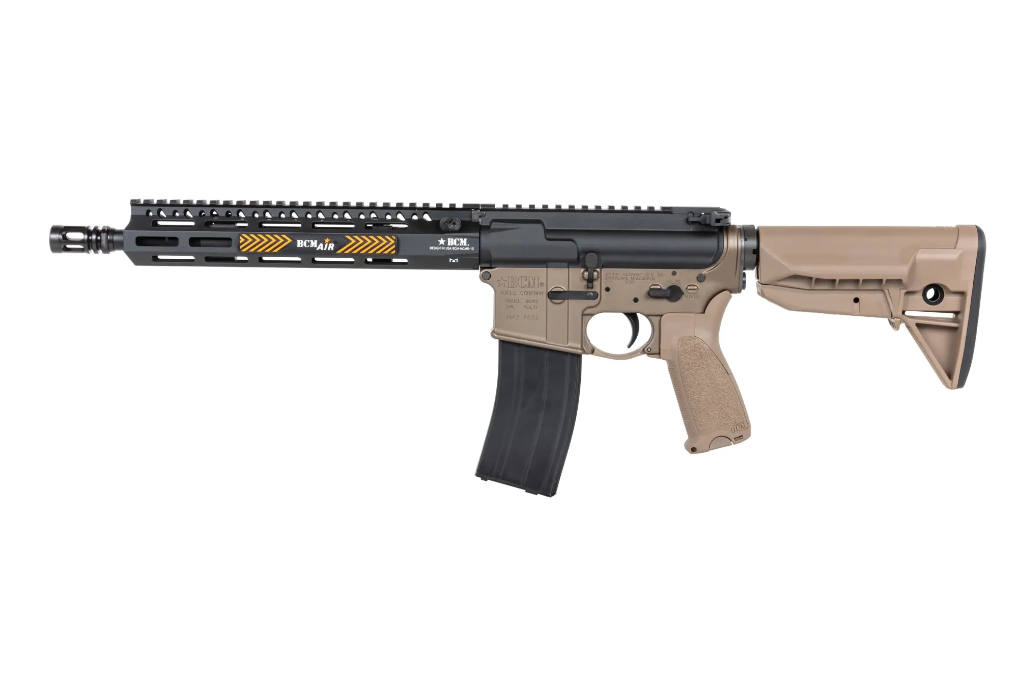 Carabina airsoft Vega Force Company BCM® CQB MCMR 11'' GBBR Half-Tan