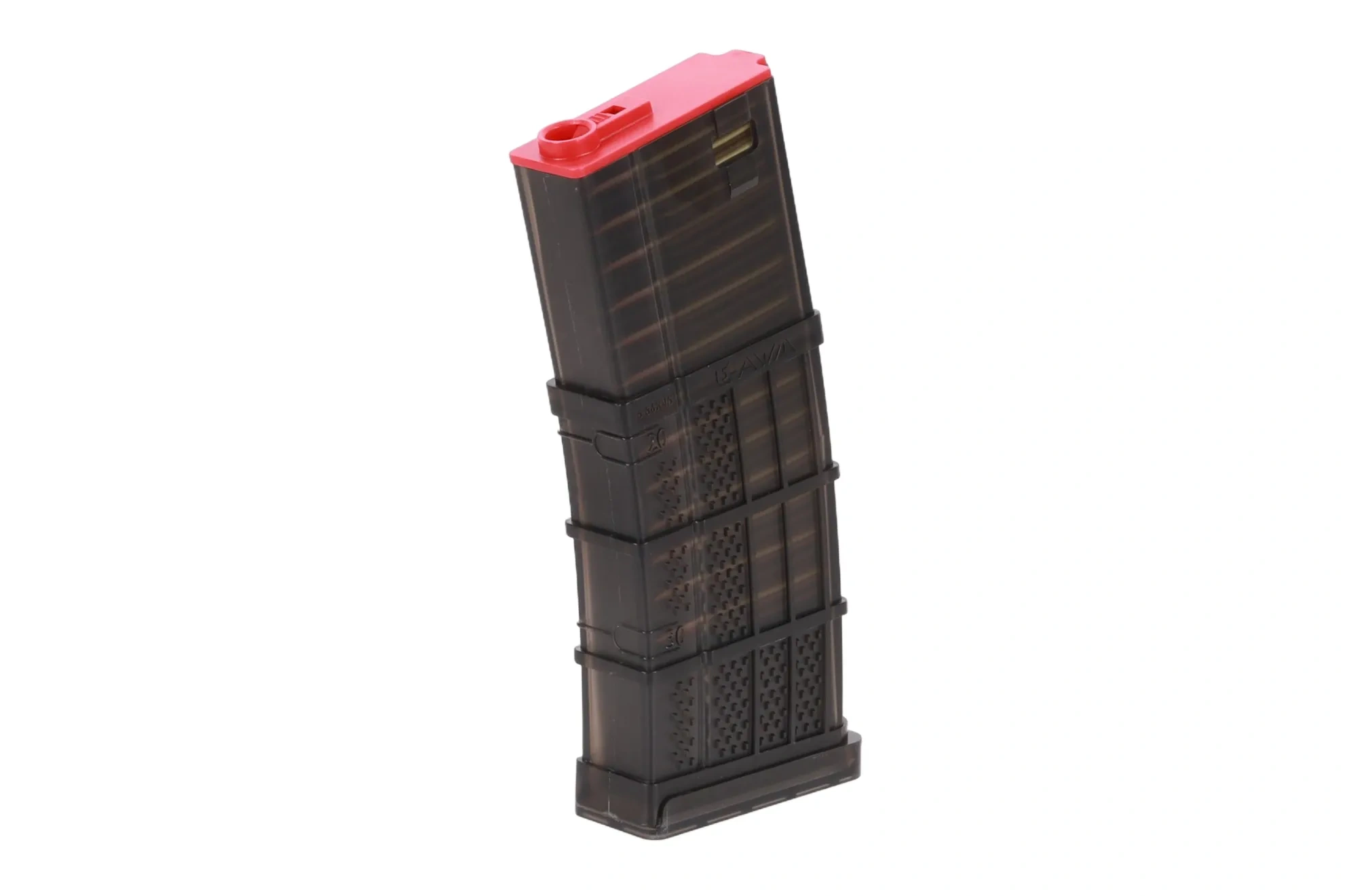 Cargador King Arms x Lancer L5AWM mid-cap de 250 bolas para réplicas tipo M4/M16