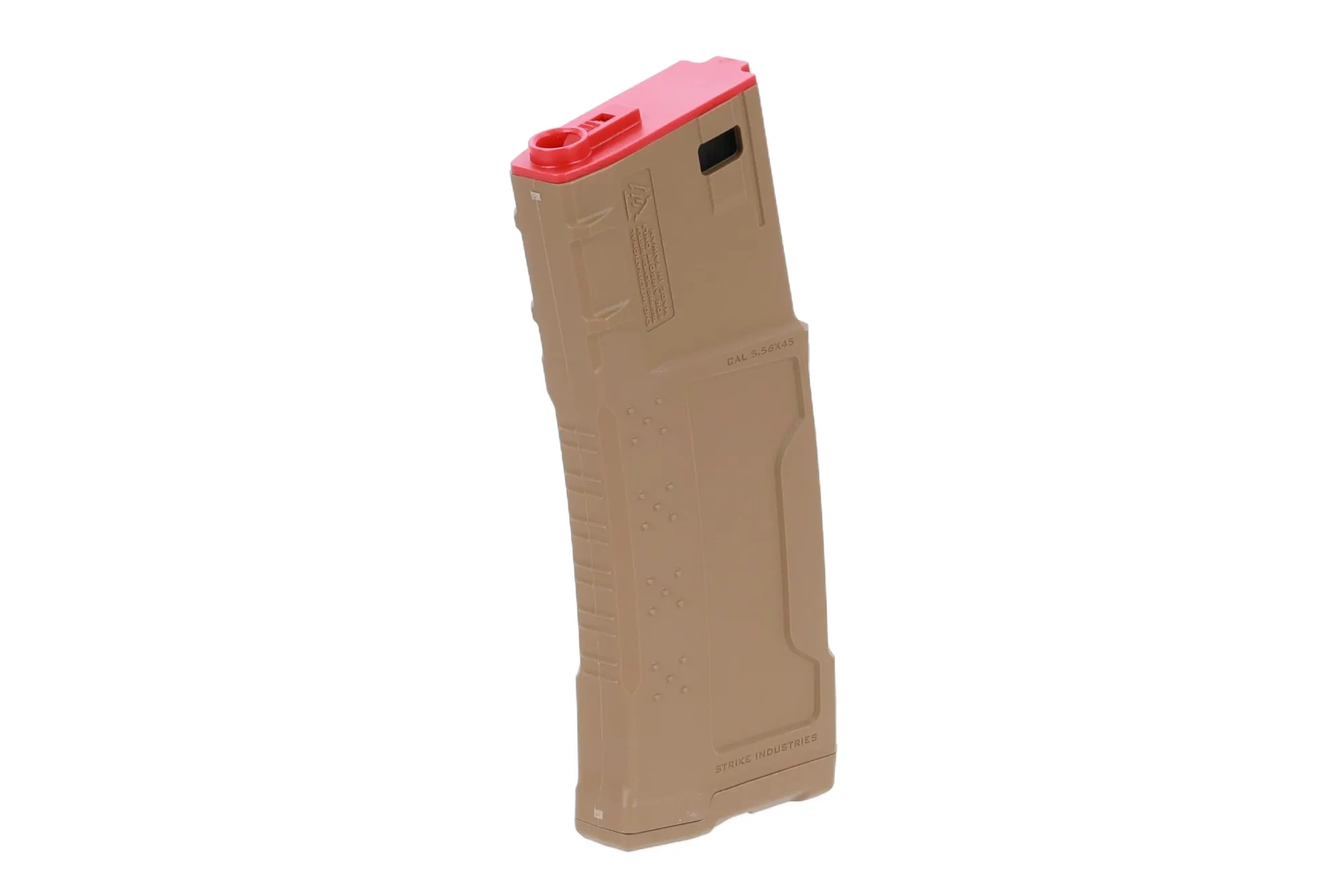 Cargador King Arms x Strike Industries de 250 bolas de mid-cap para réplicas M4/M16 Flat Dark Earth