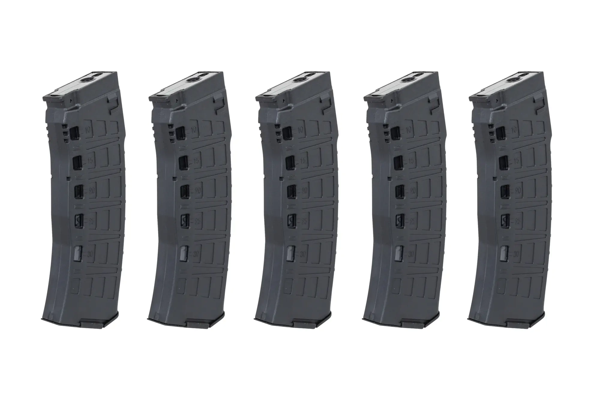 Cargador Mid-Cap 130/ 30 cartuchos Arcturus EMM AK12 Variable-Cap para réplicas AK Negro (pack de 5)