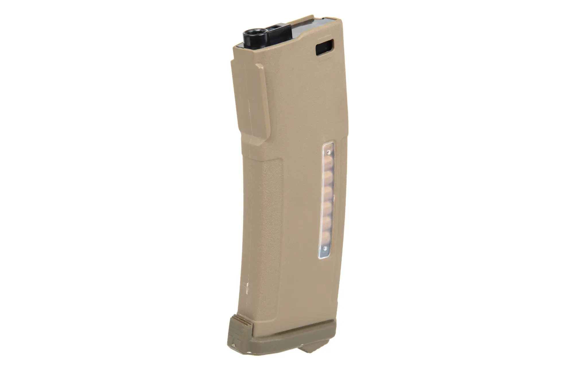 Cargador Mid-Cap de polímero para 175 perdigones Tornado con cartuchos ficticios para réplicas M4/M16 Tan