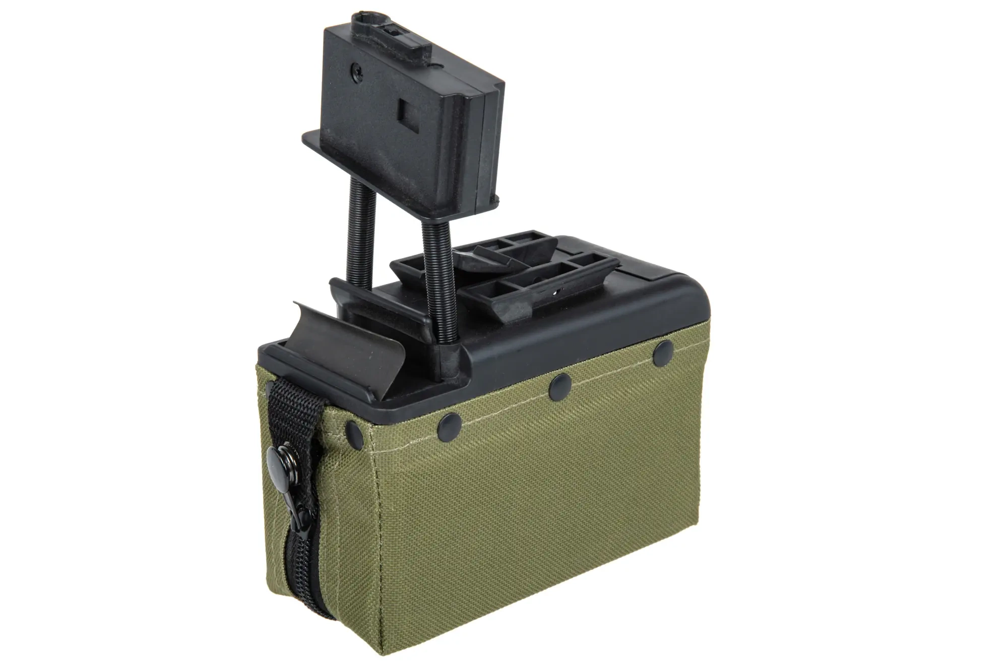 Cargador de caja eléctrica A&K para 2.000 cartuchos para réplicas tipo M249 Oliva