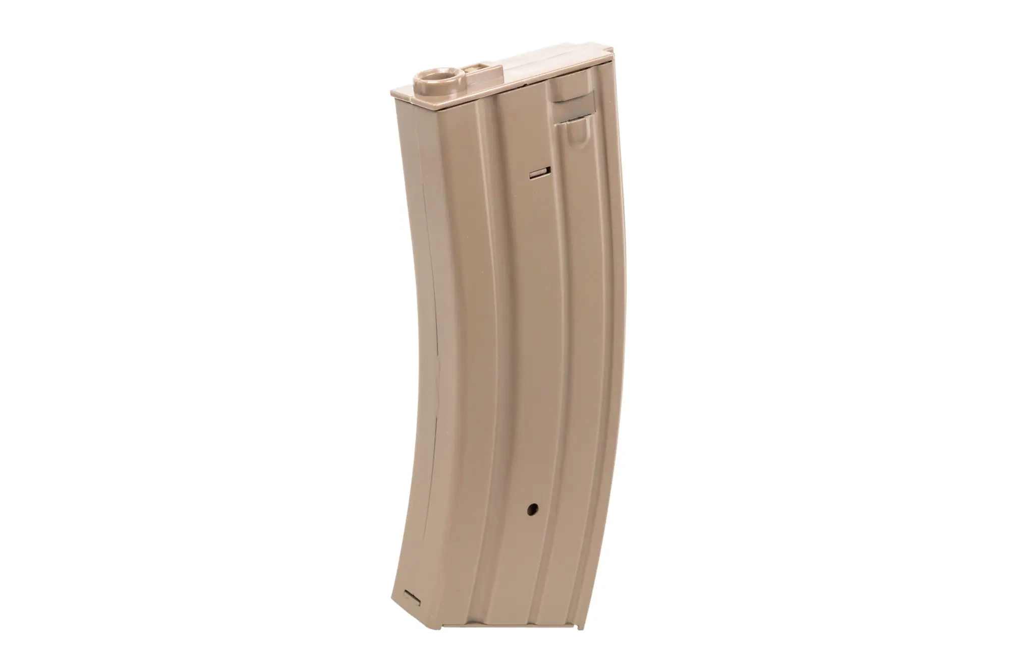 Cargador metálico de 30 bolas Specna Arms Flat Dark Earth con tapa real