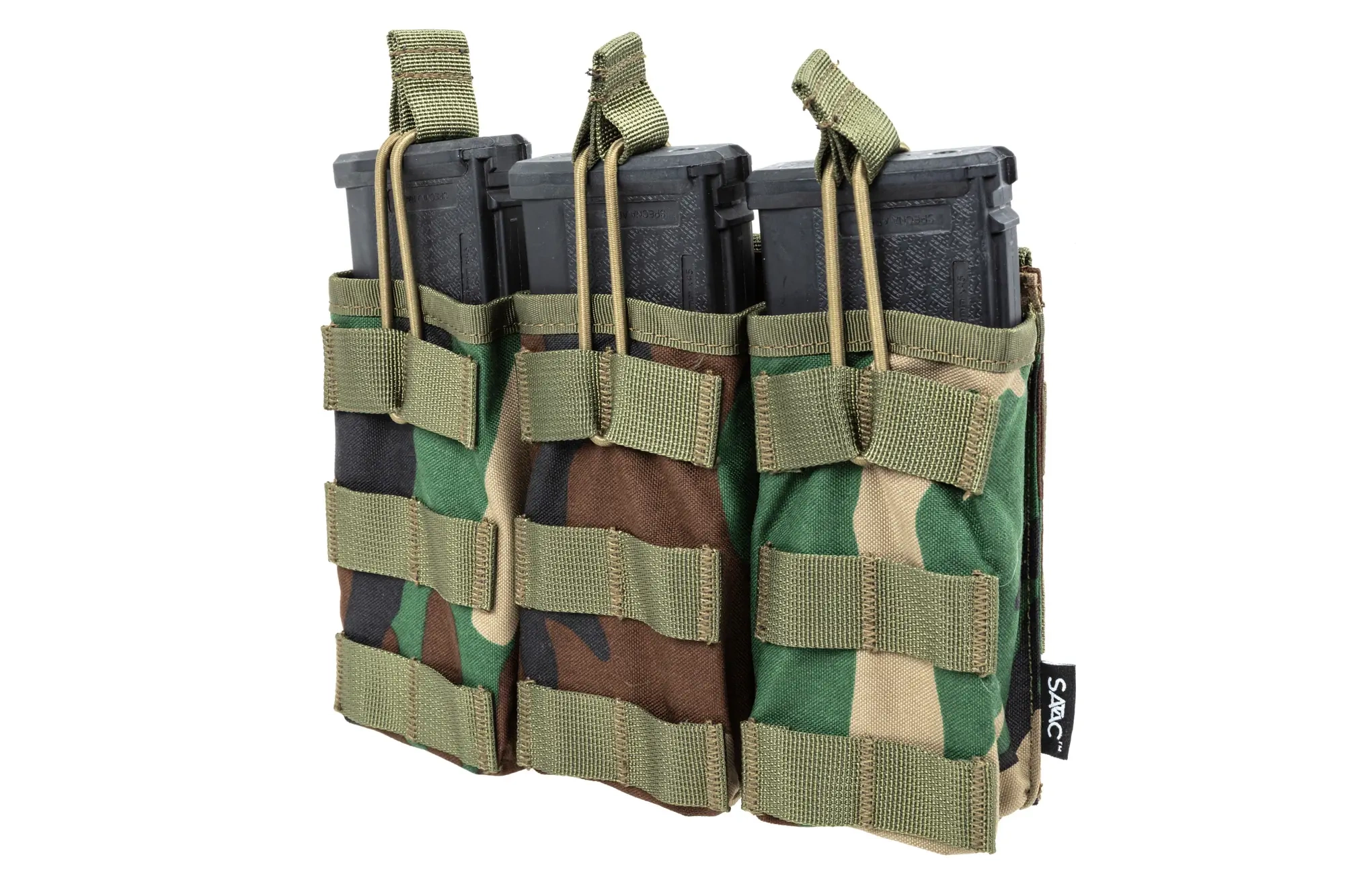 Cargador triple tipo abierto para cargadores M4/M16 Specna Arms Tactical Woodland