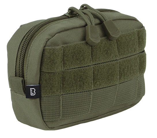 Cargador unired dotsal compacto Brandit con panel de velcro 8048 Oliva