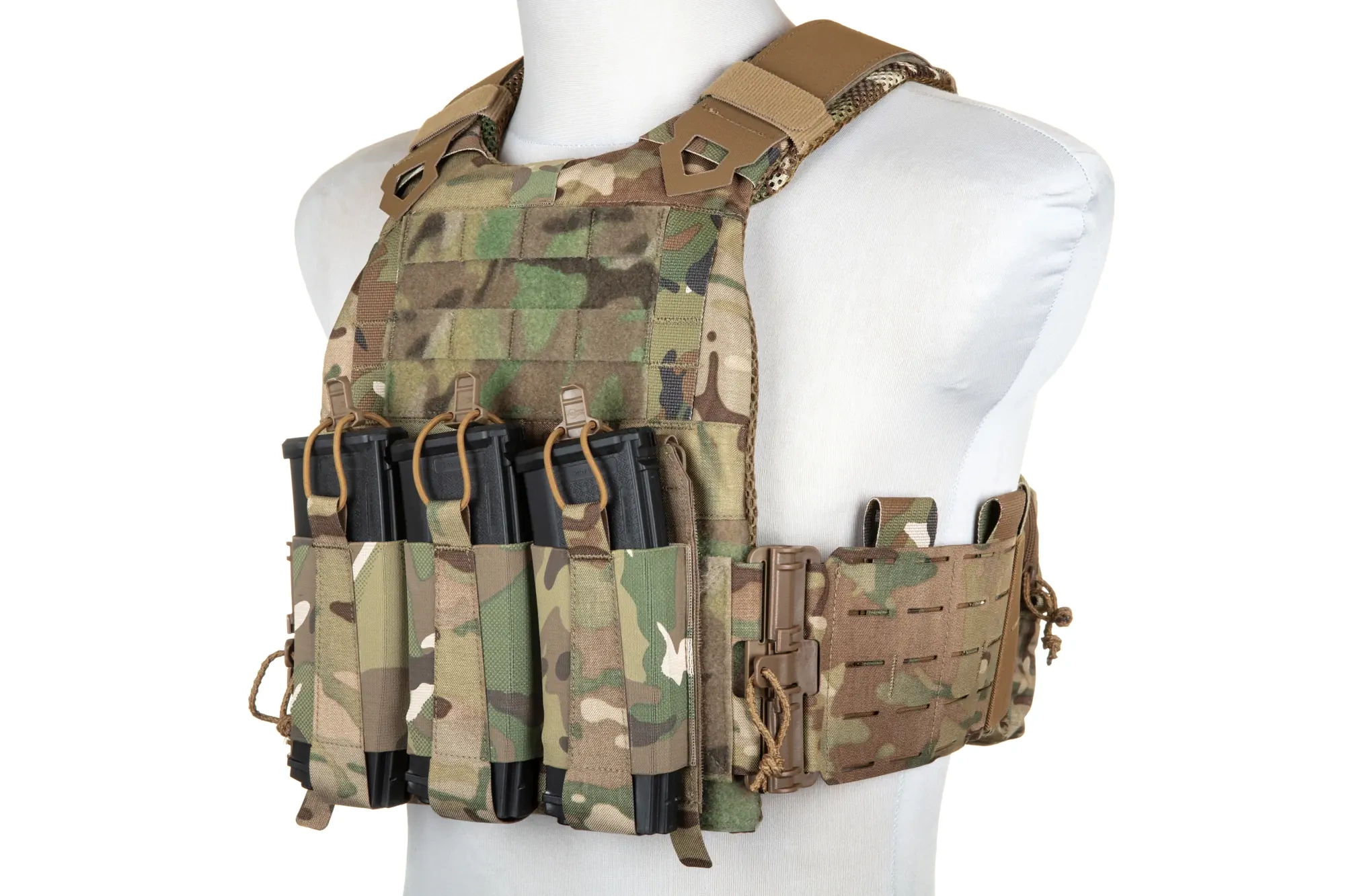Chaleco FCSK Plate Carrier Pew Tactical Multicam