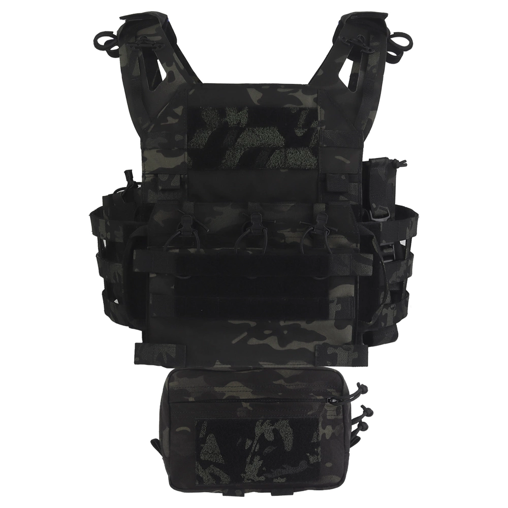 Chaleco Portaplacas Wosport VE-106 MC Negro
