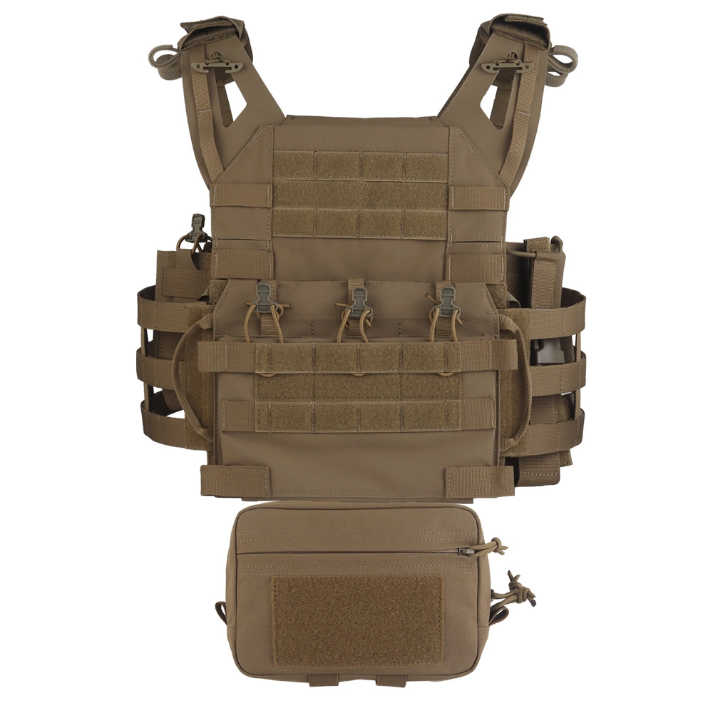 Chaleco Portaplacas Wosport VE-106 Marrón Coyote