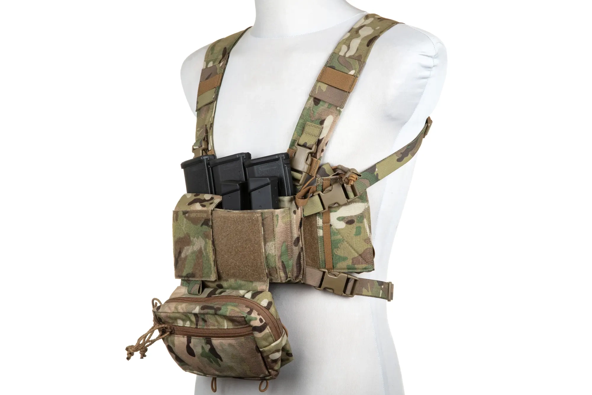 Chaleco tipo Chest Rig Pew Tactical MK4 CR01 MC