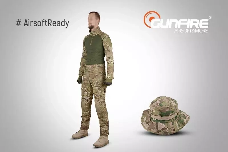 Conjunto #AirsoftReady - uniforme Combat Set + sombrero