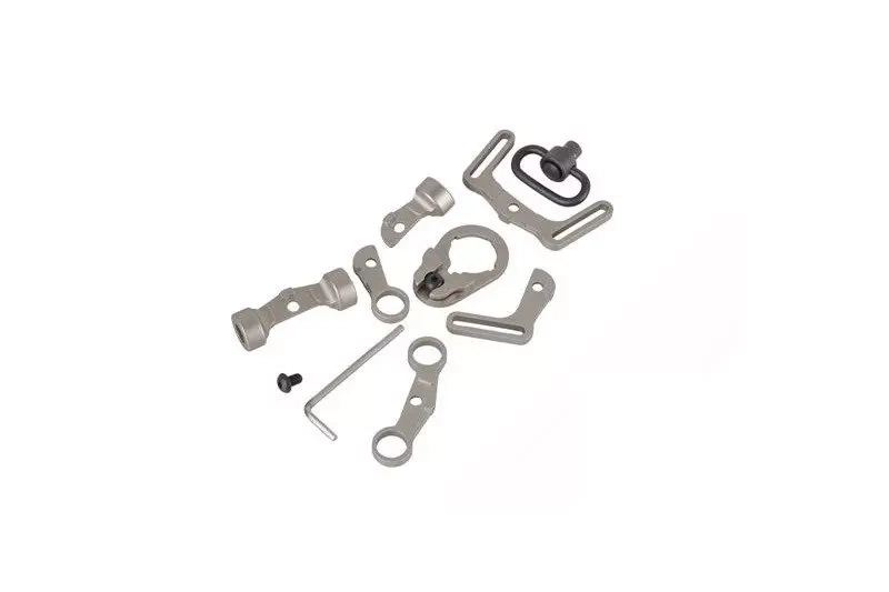 Conjunto multifuncional ugrippara suspensión táctica - plata