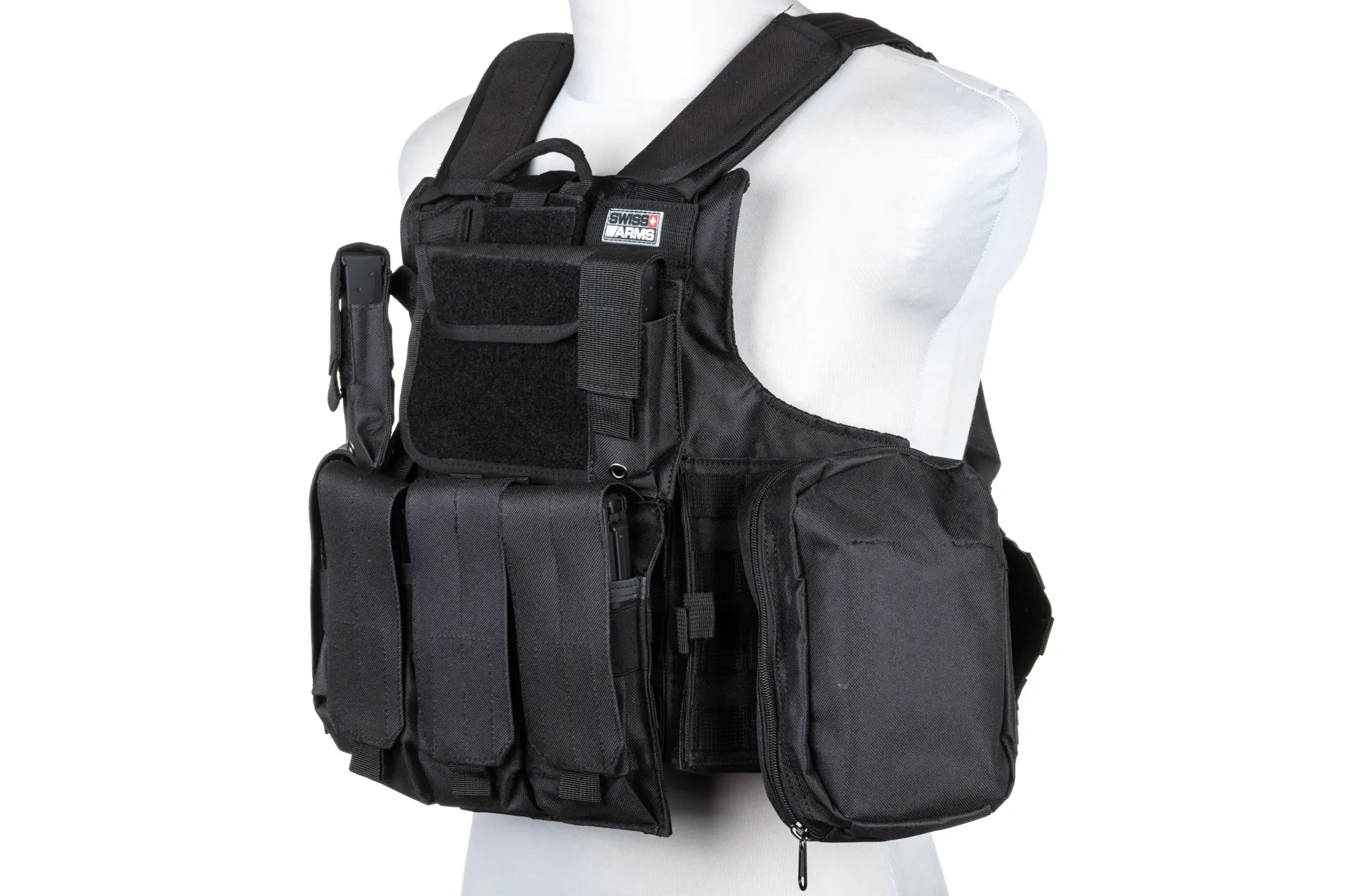 Cybergun Swiss Arms Chaleco Táctico CIRAS Negro