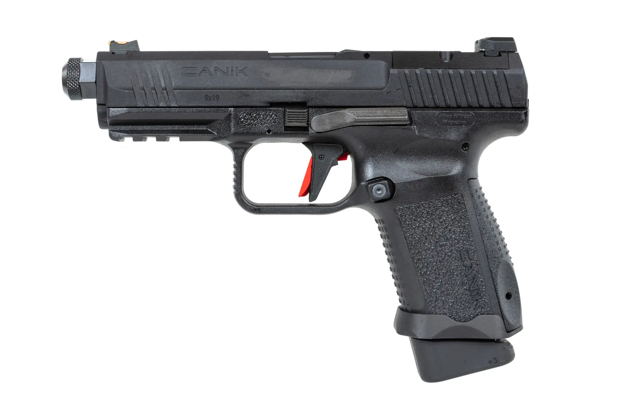 Cybergun x SAI Canik TP9 Elite Combat Gas Verde Pistola airsoft Negro