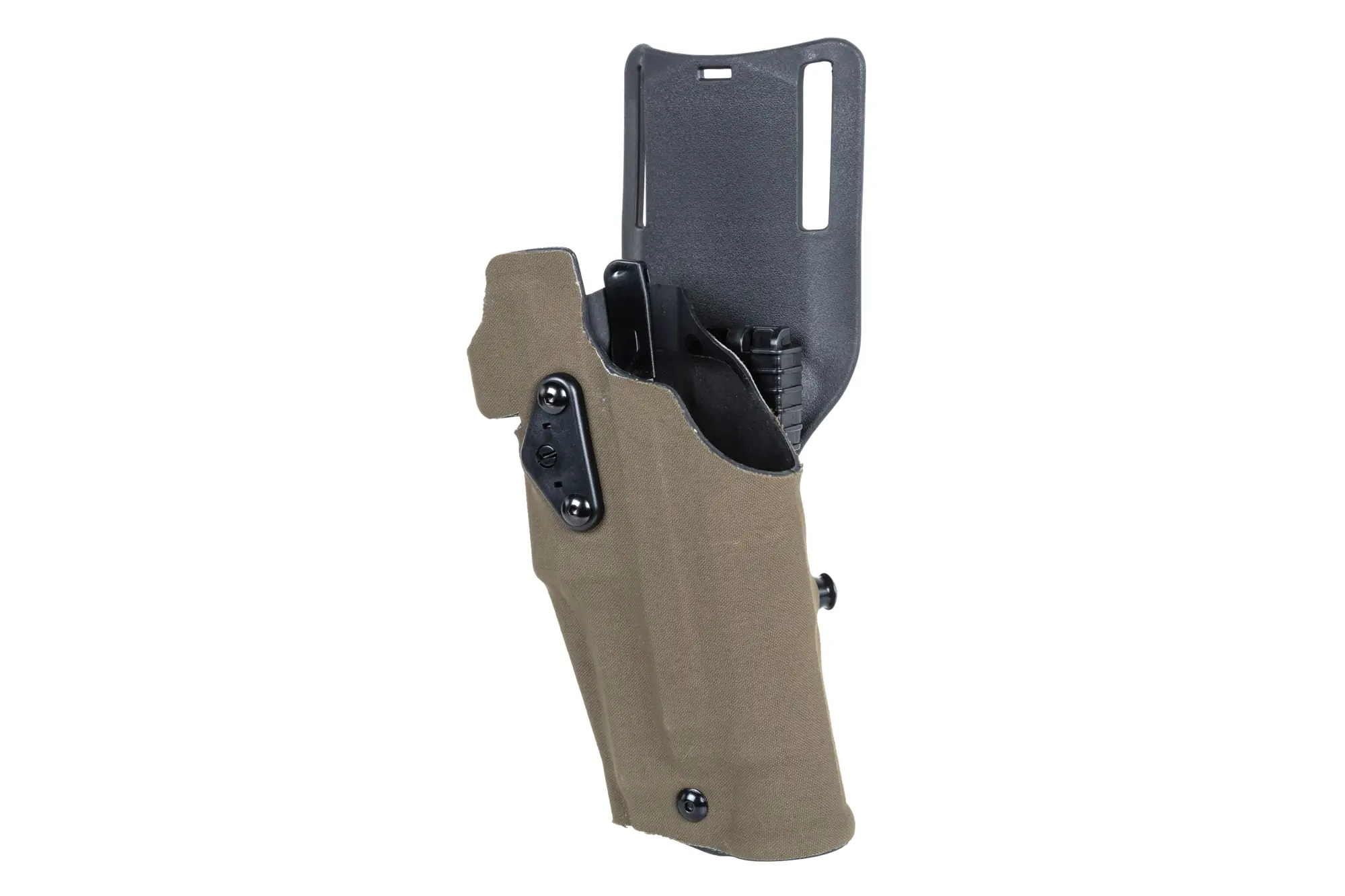 Funda Wosport GB-87 con adaptador y aleta (red dotsión para zurdos) Oliva