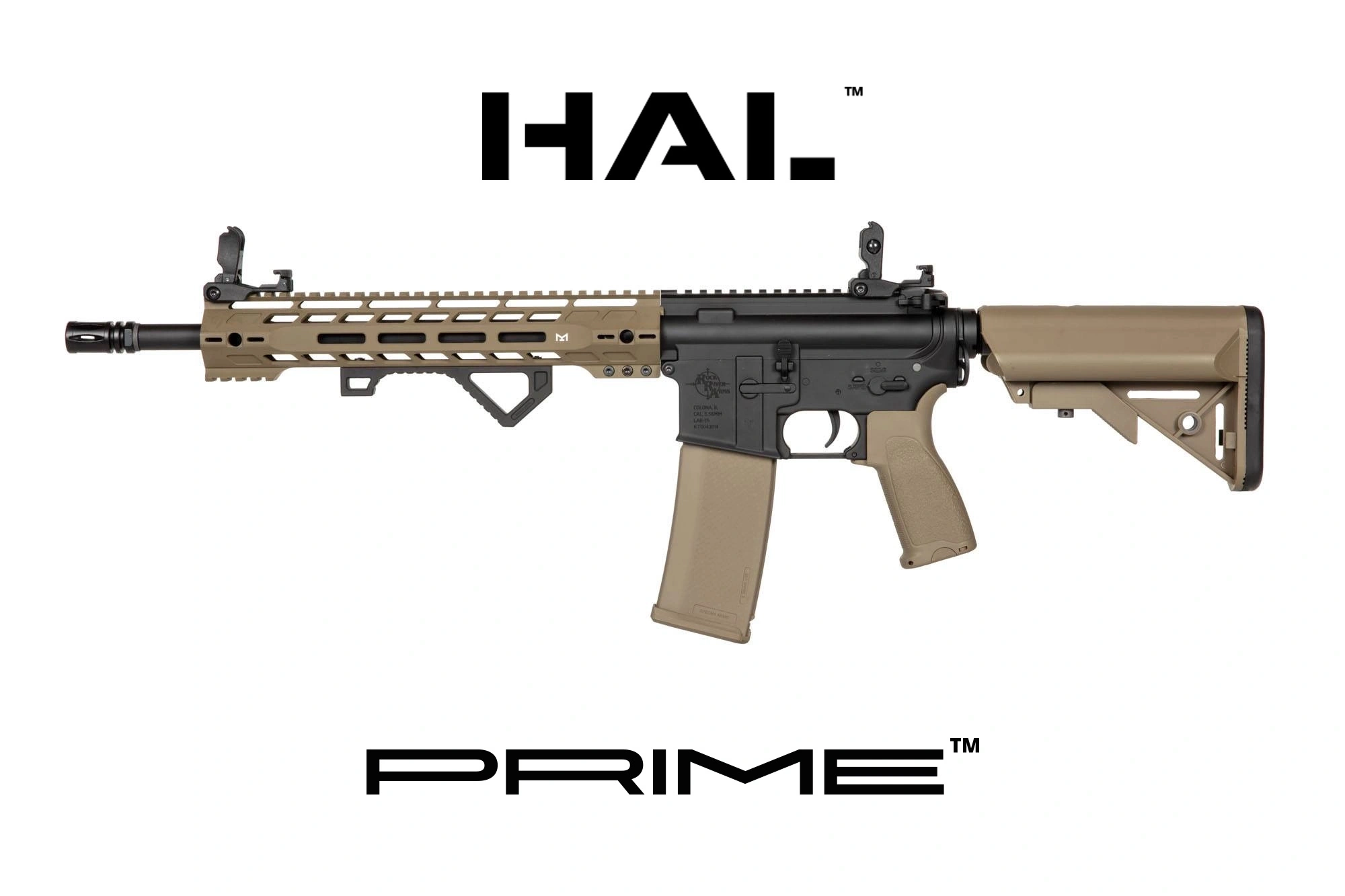 Fusil de airsoft Specna Arms RRA SA-P14 Prime™ HAL™ ETU con motor brushless Half-Tan