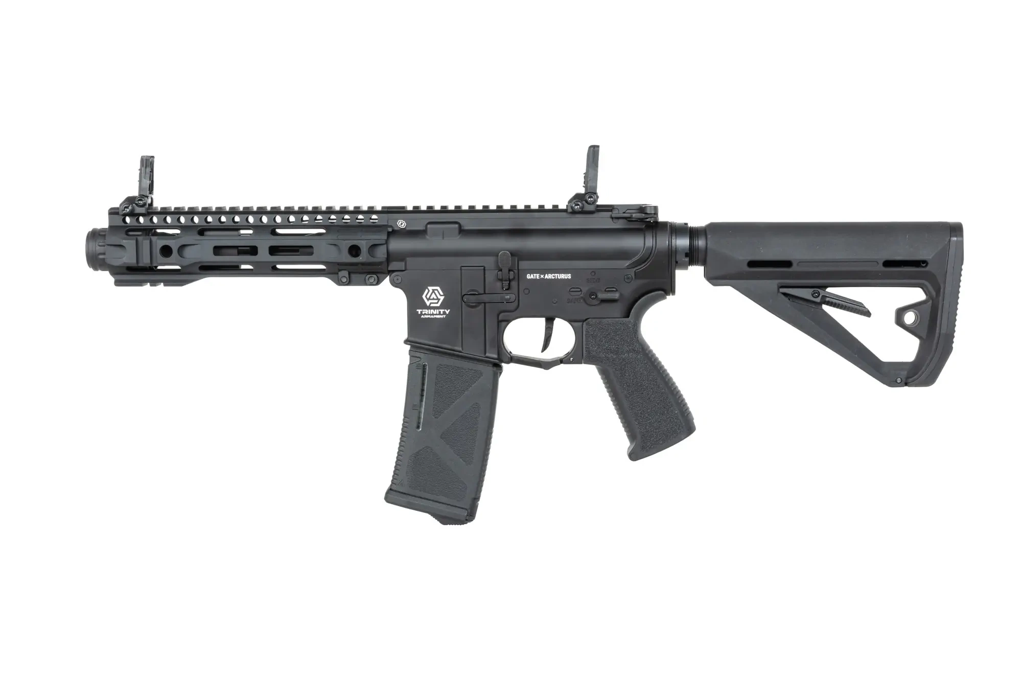 GATE x ARCTURUS Carabina de entrenamiento Trinity Armament Alpha SBR 7.9'' TITAN II Bluetooth® ETU airsoft