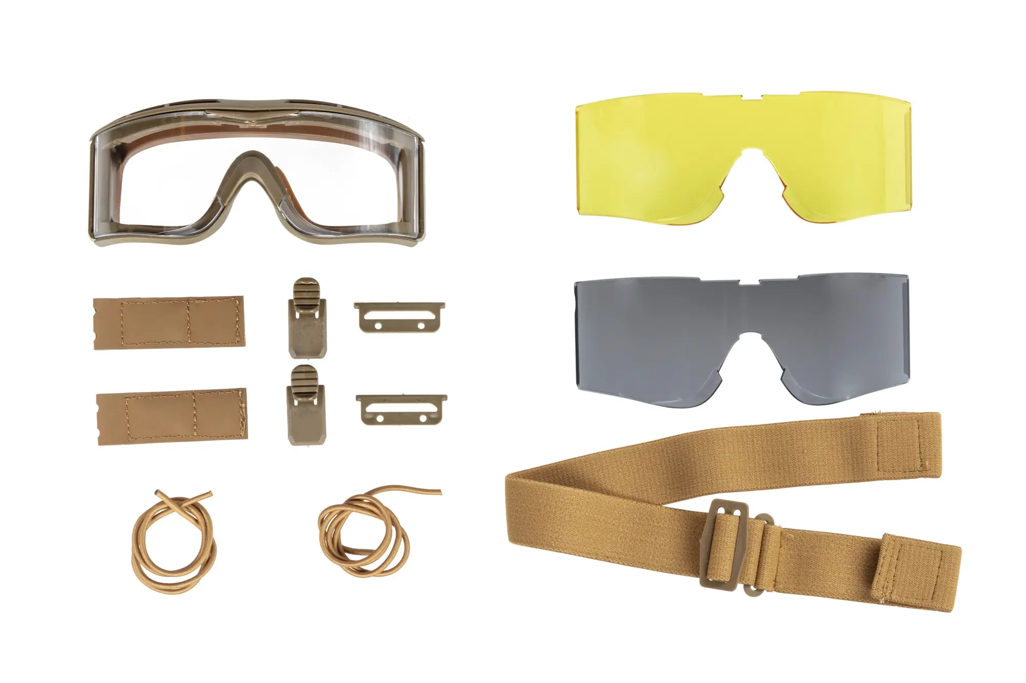 Gafas tácticas Wosport GG-005 con lentes intercambiables Tan