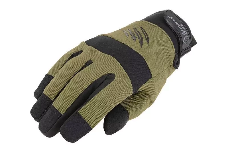 Guantes tácticos Tiro con garra blindada para clima frío - verde oliva