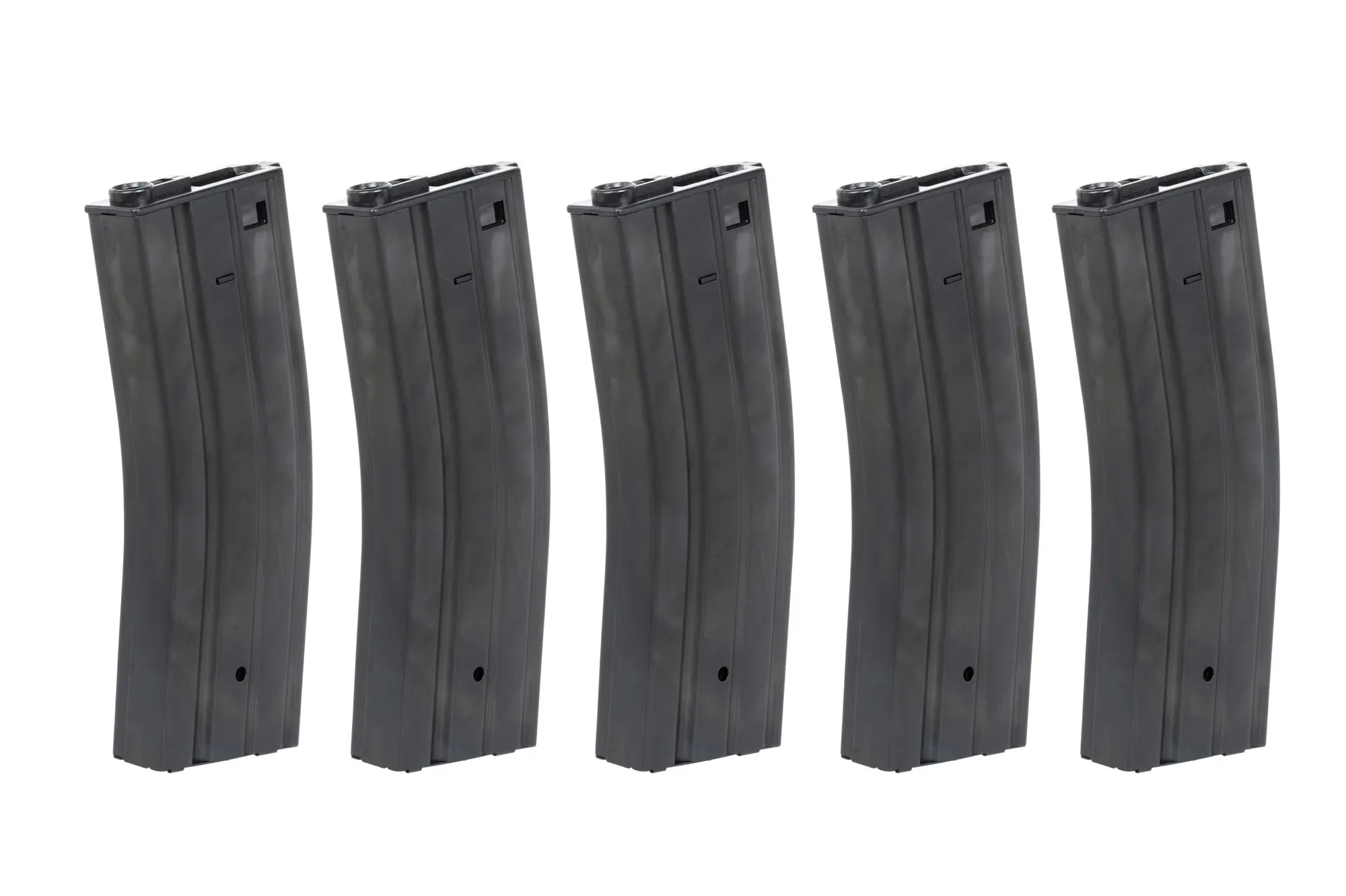 Hi-Cap 350-ball Arcturus EMM M4/M16 Rueda Metálica (QPQ) Juego de 5 cargadores Negro