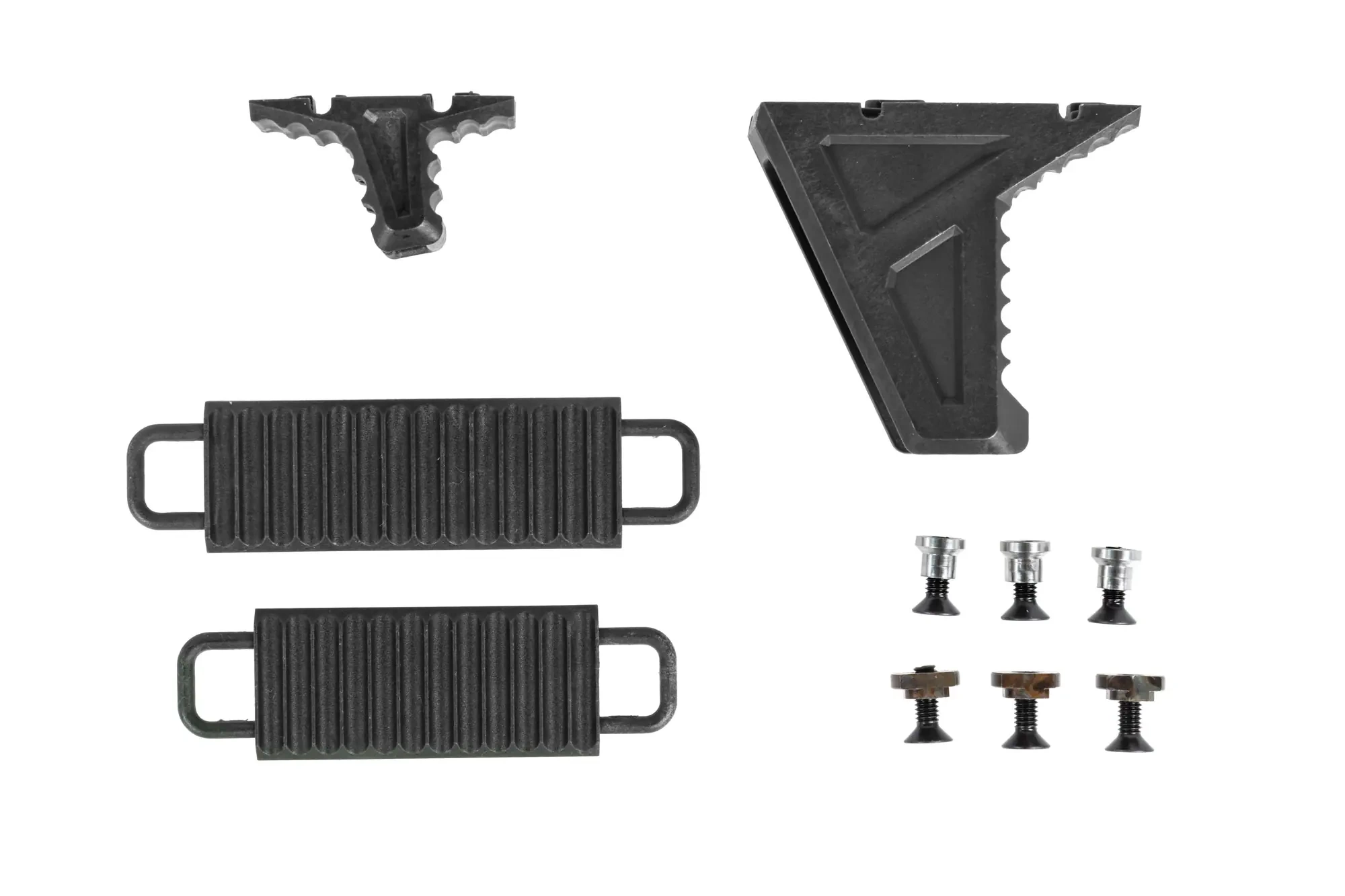JJ Airsoft JA-1392 Empuñadura delantera tipo Hand Stop para Keymod/M-LOK Negra