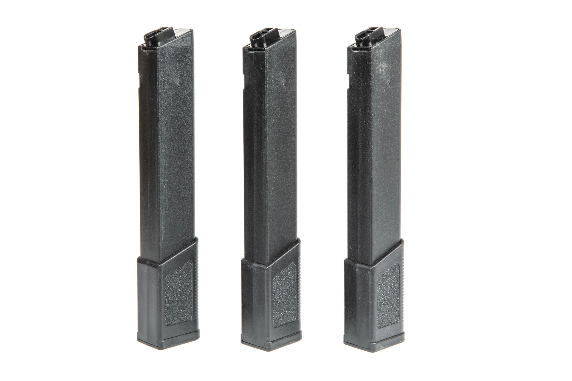 Juego de 3 magasynn Mid-cap 120 bolas para réplicas KWA Ronin TK.45