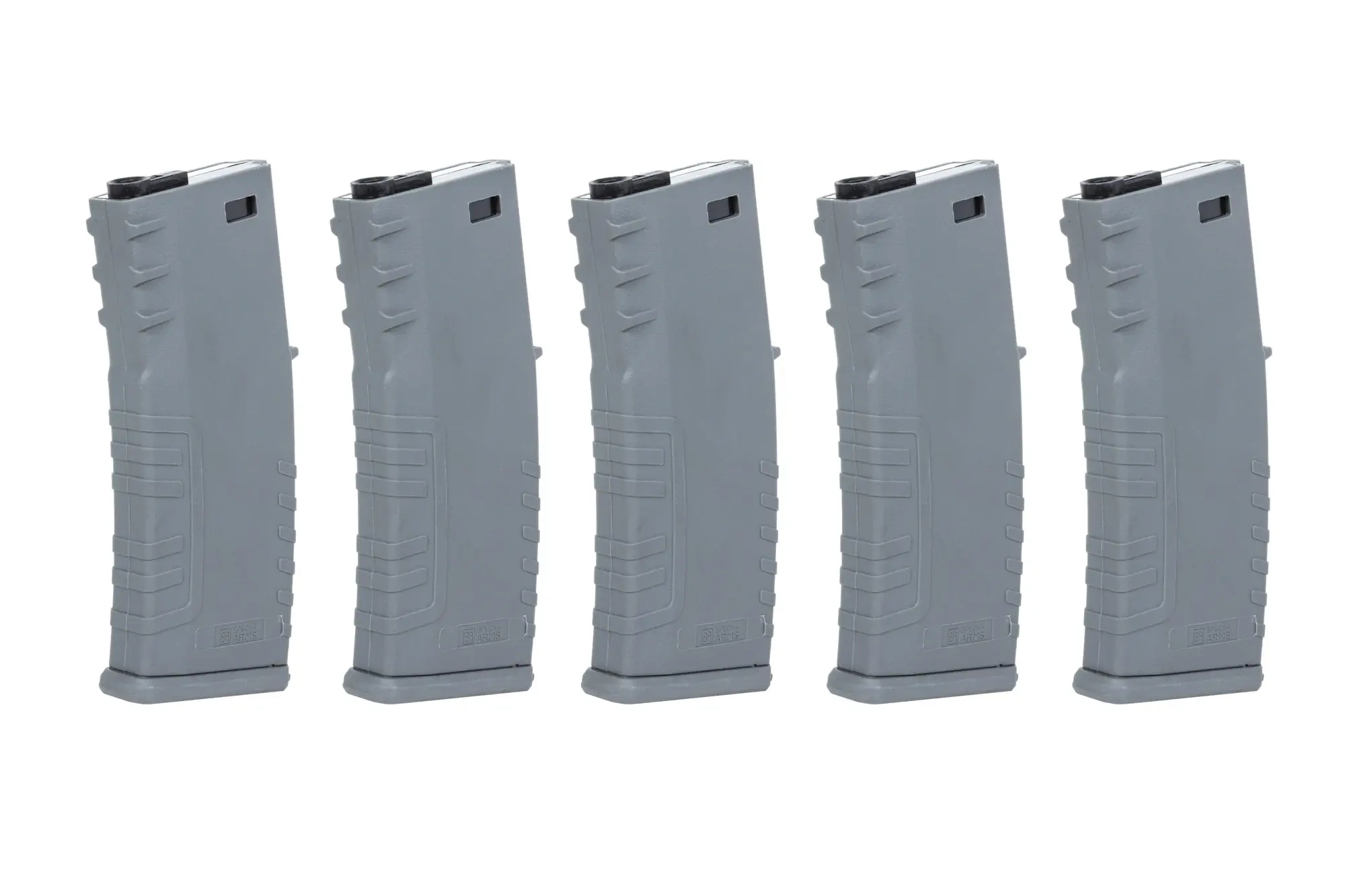 Juego de 5 cargadores de polímero de mid-cap de 120 bolas Specna Arms Gris