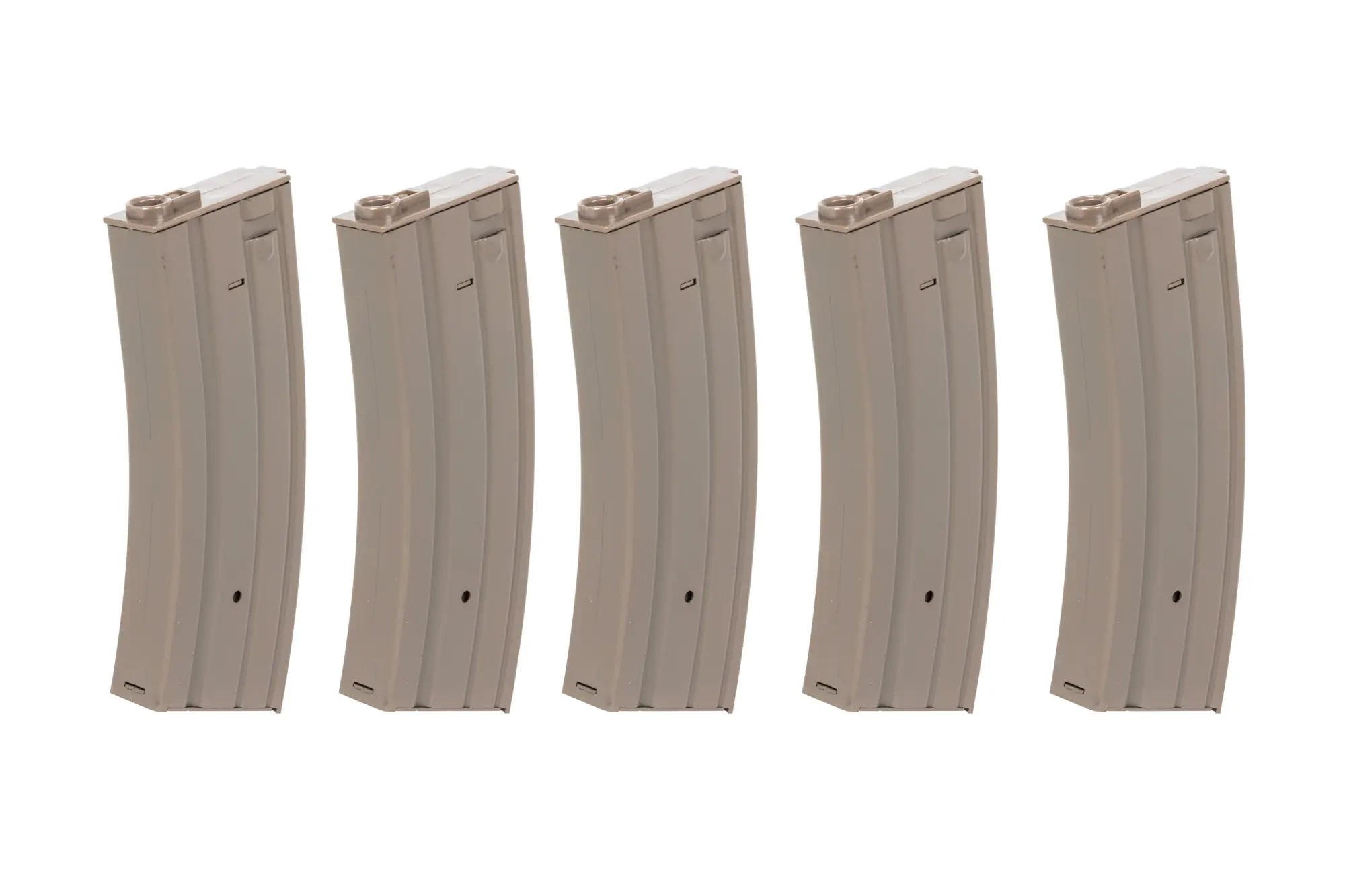 Juego de 5 cargadores metálicos de 30 bolas de capacidad real Specna Arms Flat Dark Earth