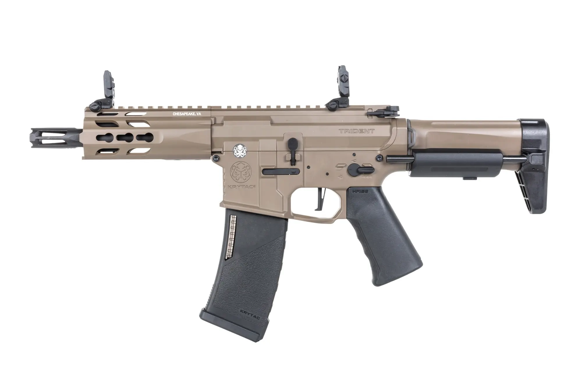 KRYTAC Trident MK II PDW Carabina airsoft Plana Tierra Oscura