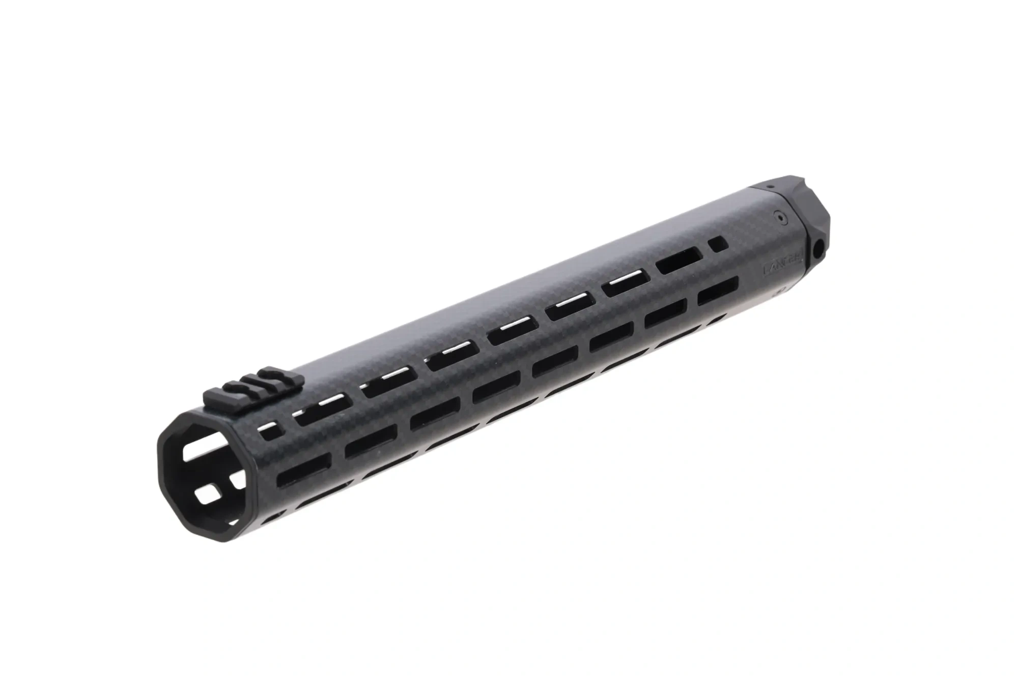 King Arms x Lancer Systems Carril de montaje LCH M-LOK de 15'' para réplicas M4/M16 Faux Carbon Fiber