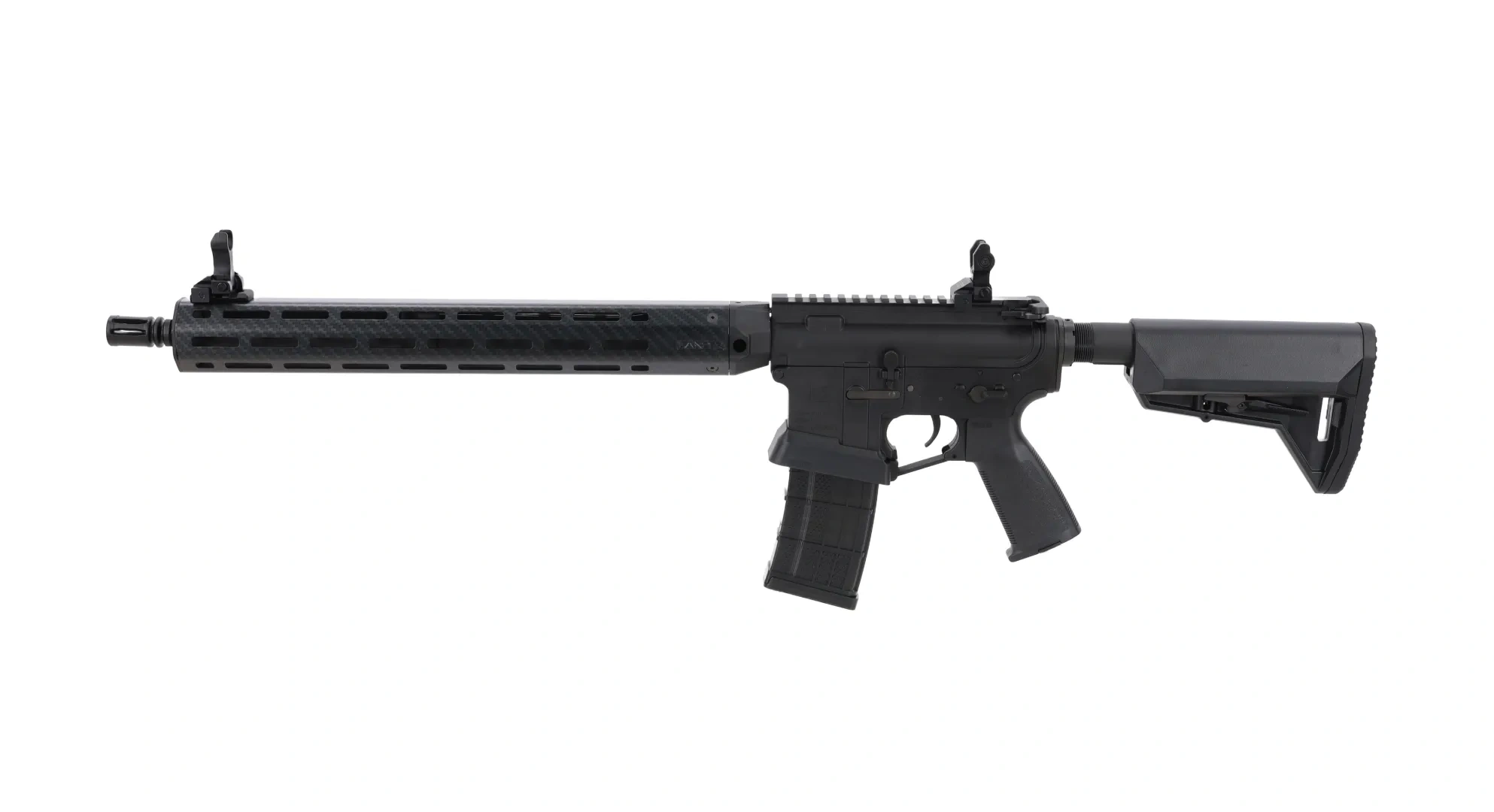 King Arms x Lancer Systems airsoft Carabina L15 LCH7 15" Negro Carbón Faux