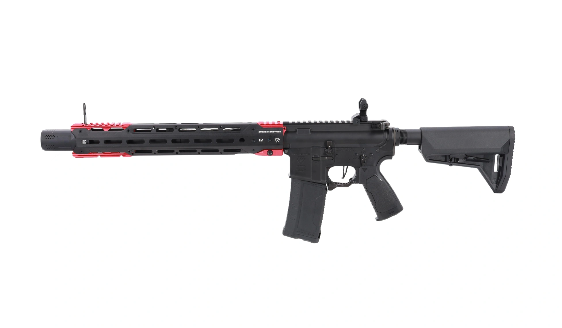 King Arms x Strike Industries Carabina Sentinel GRIDLOK® 15" Aster SE ETU Negra y Roja airsoft