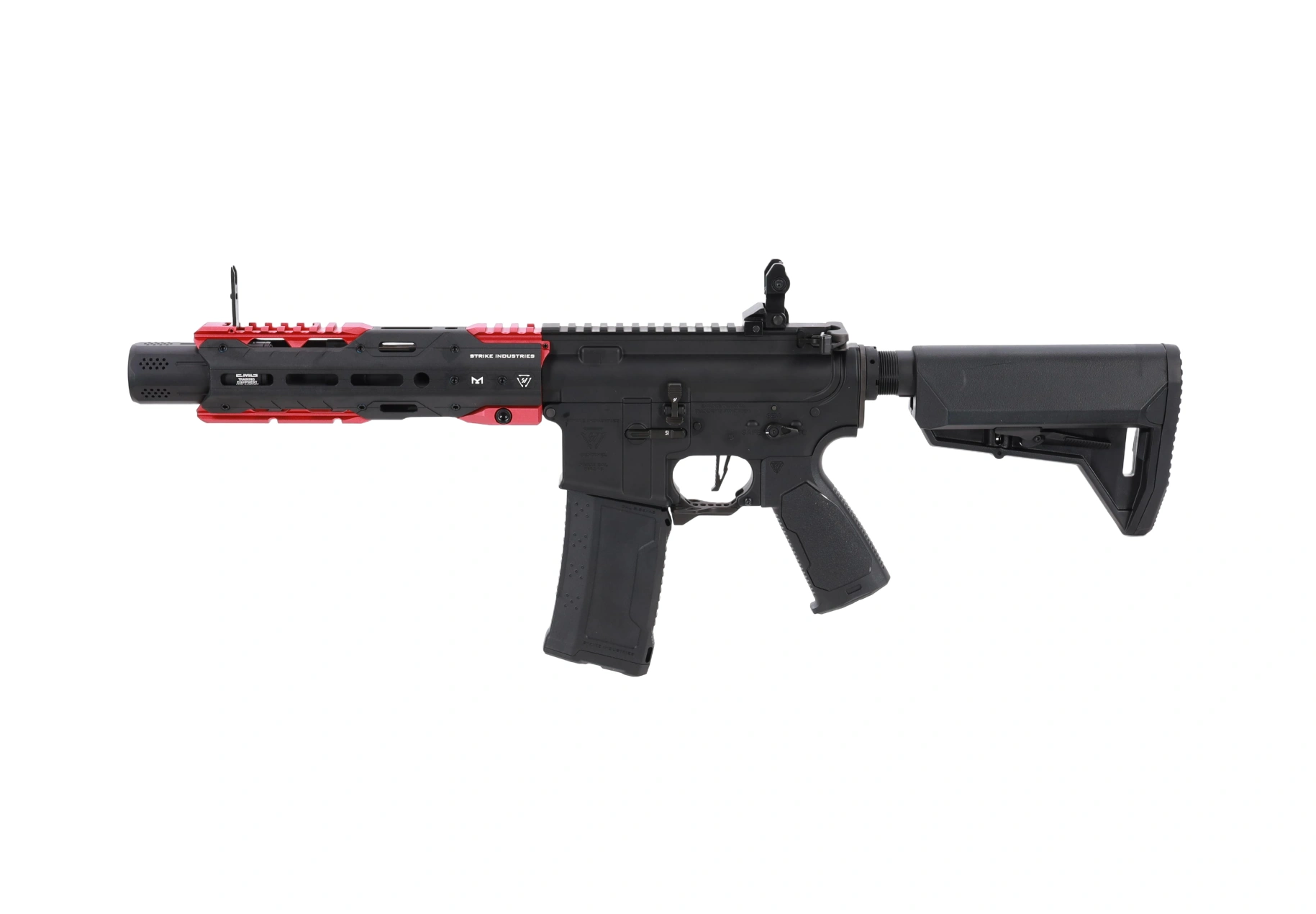 King Arms x Strike Industries Carabina Sentinel GRIDLOK® 8.5" Aster SE ETU Negra y Roja airsoft