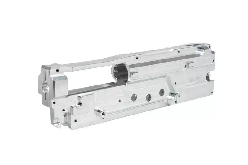 Marco reforzado gearboxa CNC QSC para réplicas M249/PKM (8mm)