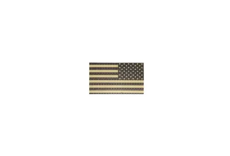 Parche IR - Bandera de EE.UU. derecha - bronceado