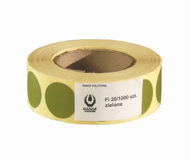 Pegatinas para dianas Range Solution 20 mm - 1000 unidades Verde