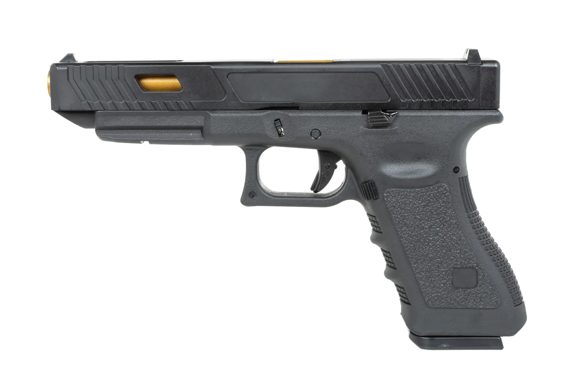 Pistola East Crane EC-1202 airsoft Negra y dorada