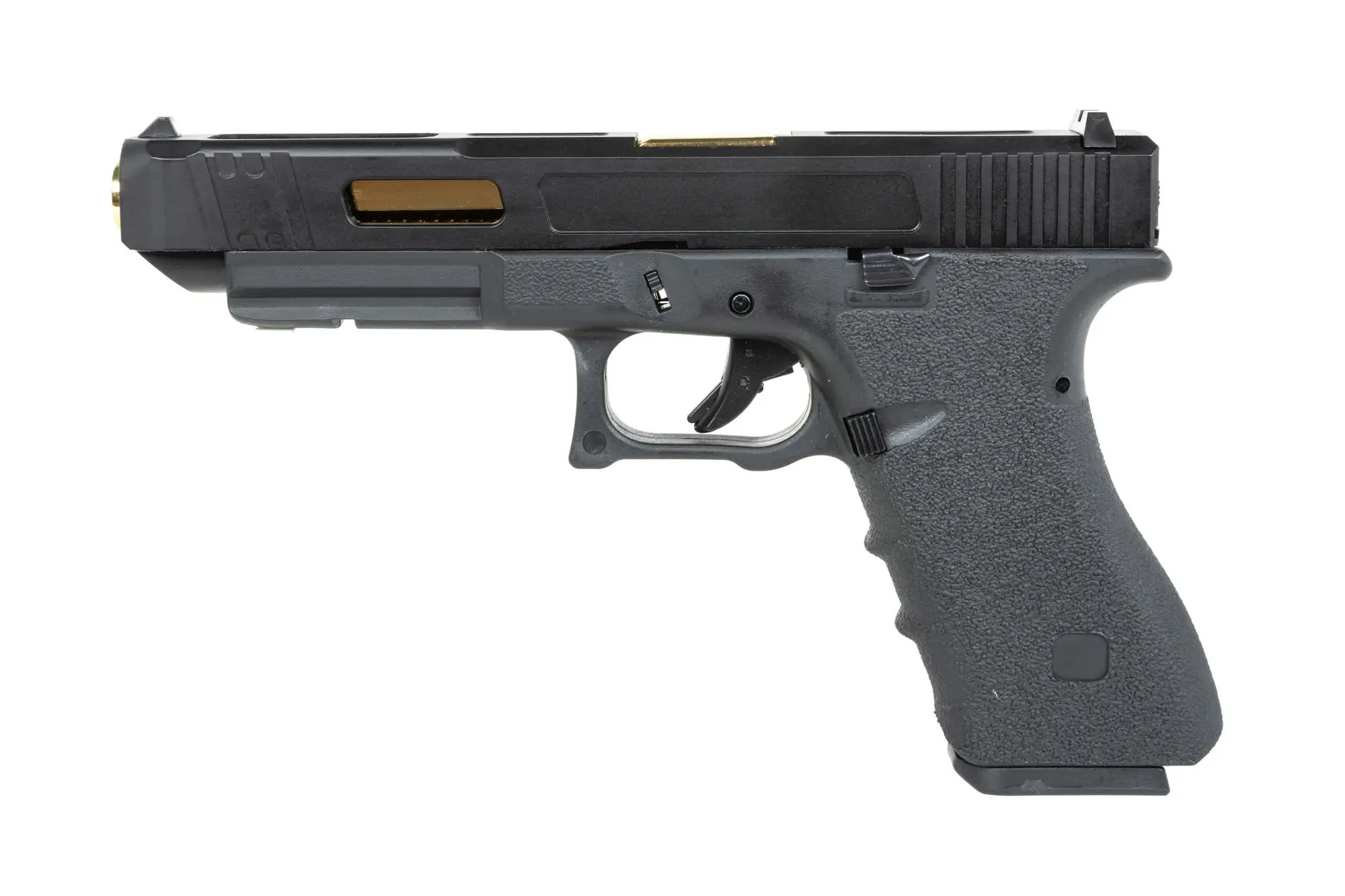 Pistola East Crane EC-1203 airsoft Negra y dorada