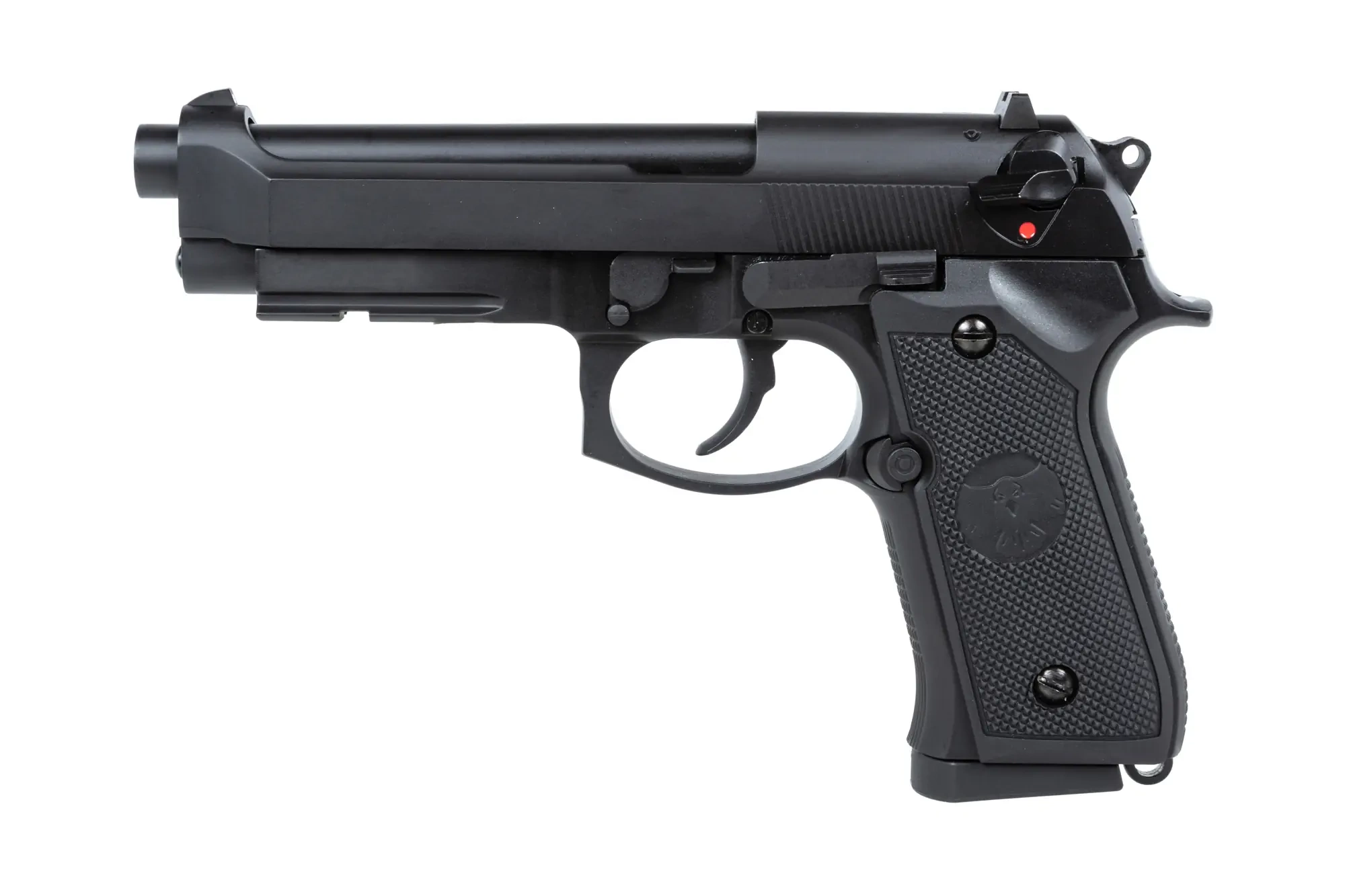 Pistola Nuprol Raven R9 Gas Verde airsoft Negra
