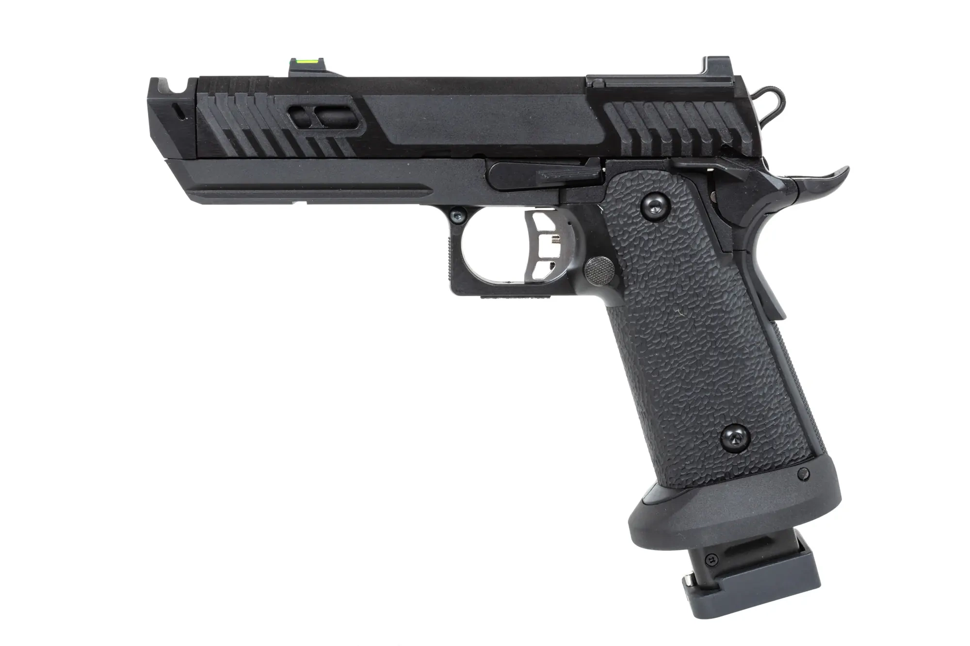 Pistola airsoft SRC Dark Viper DUAL POWER con cargador de CO2 Negra