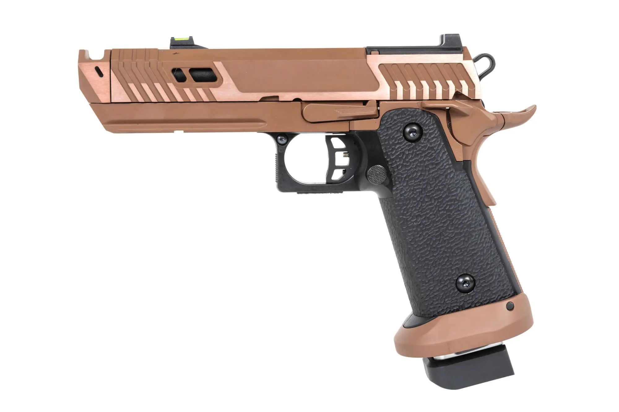 Pistola airsoft SRC Sahara Viper DUAL POWER con cargador de gas red dotde Flat Dark Earth