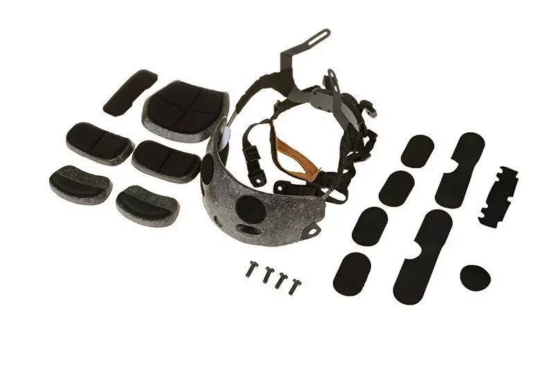 Placa frontal y correa para cascotipo OPS CORE ACH - negro