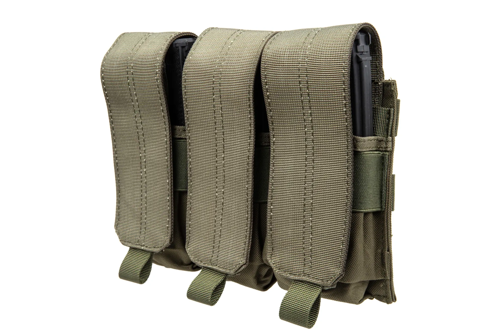 Portacargador triple M4/M16 Specna Arms con solapa Oliva
