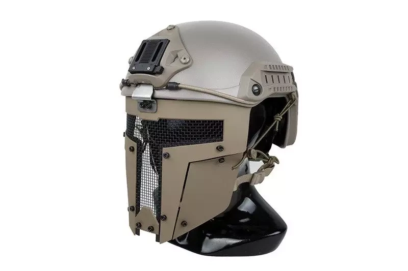 Protector facial SPT para cascoFAST - Marrón coyote