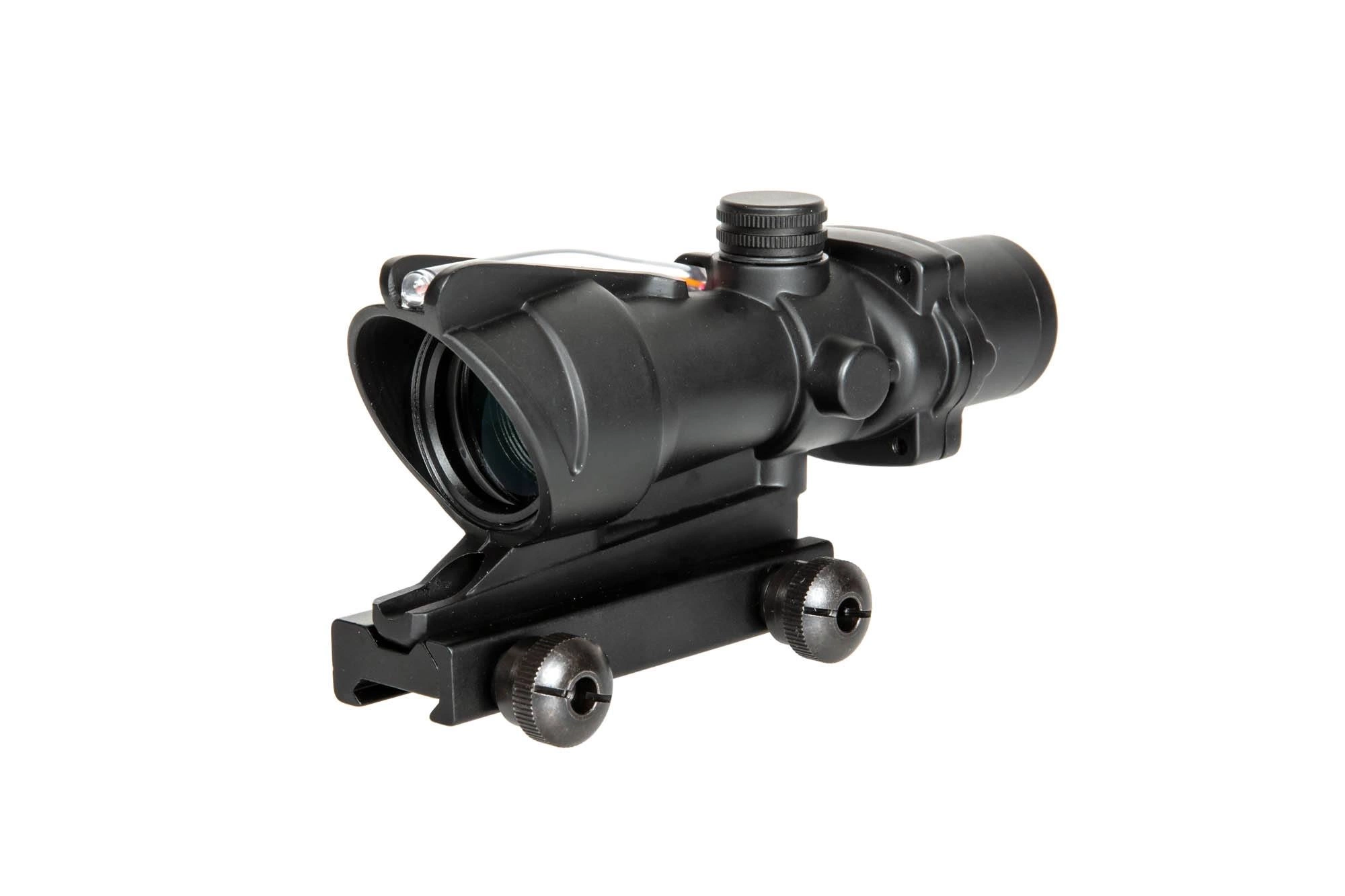 Réplica telescopio 4x32 con fibra óptica - negro