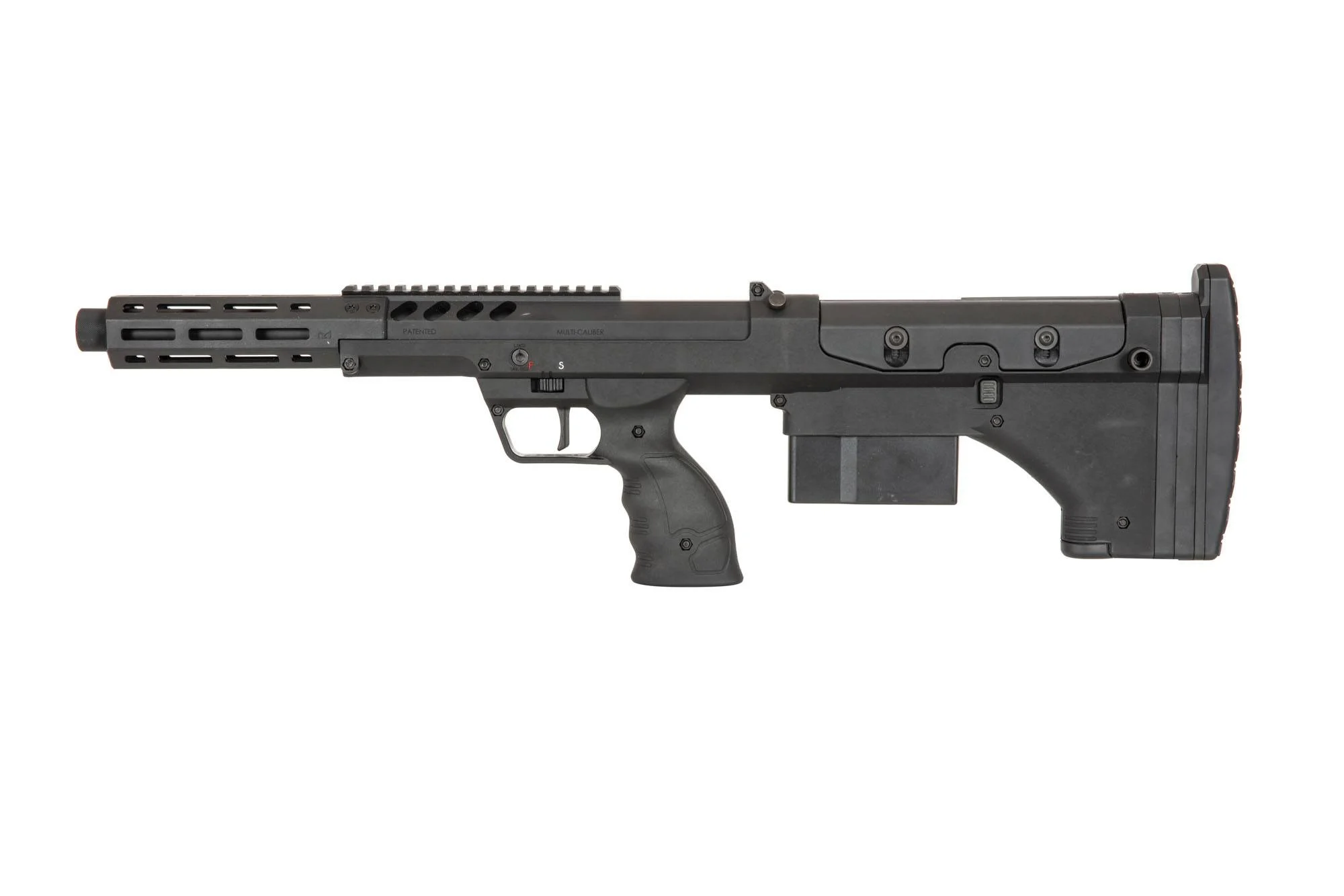 Rifle de francotirador Silred dotback Desert Tech SRS-A2/M2 Sport" airsoft (diestro) Negro (OUTLET)