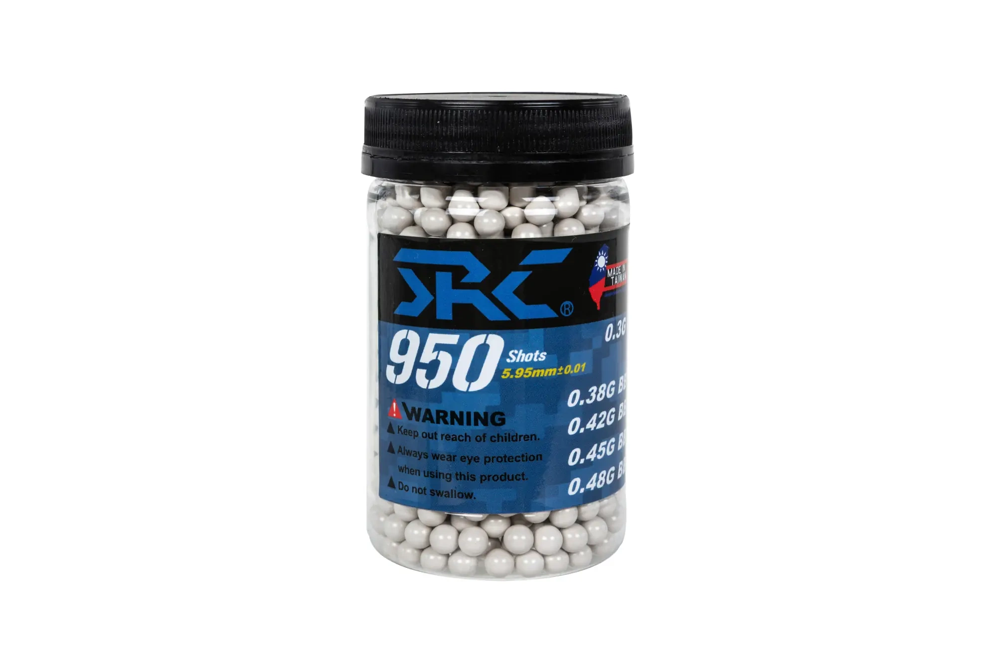 SRC BIO bolas 0,45g frasco 950 uds Blanco