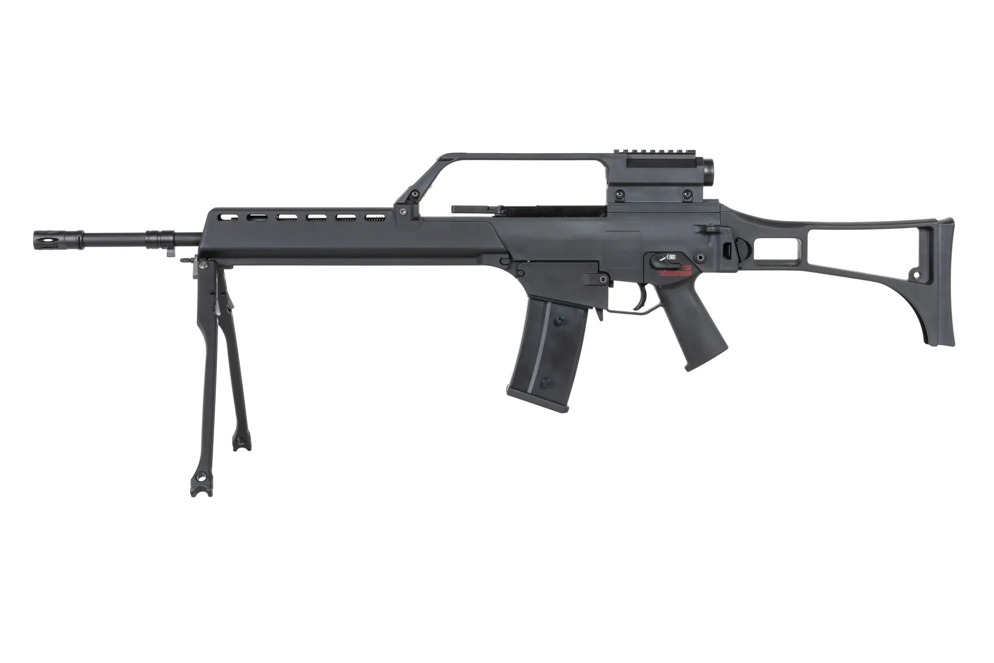SRC DUAL POWER SR36E GB-301 Carabina airsoft con bípode y visor Negro