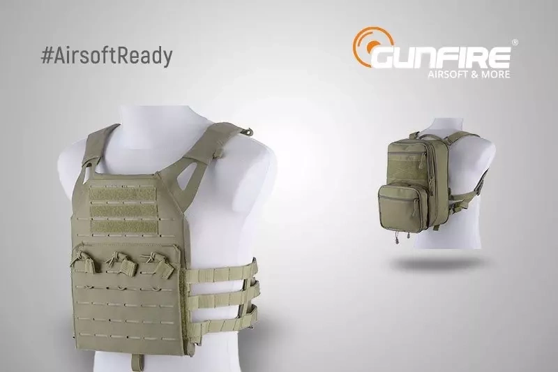 Set #AirsoftReady - chaleco + mochila